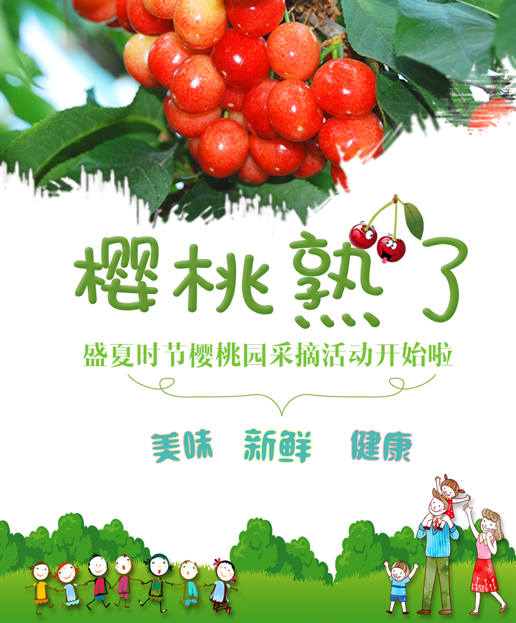 商家热门商品大华樱桃园属大型樱桃采摘园,共有1000多颗樱桃树,园内
